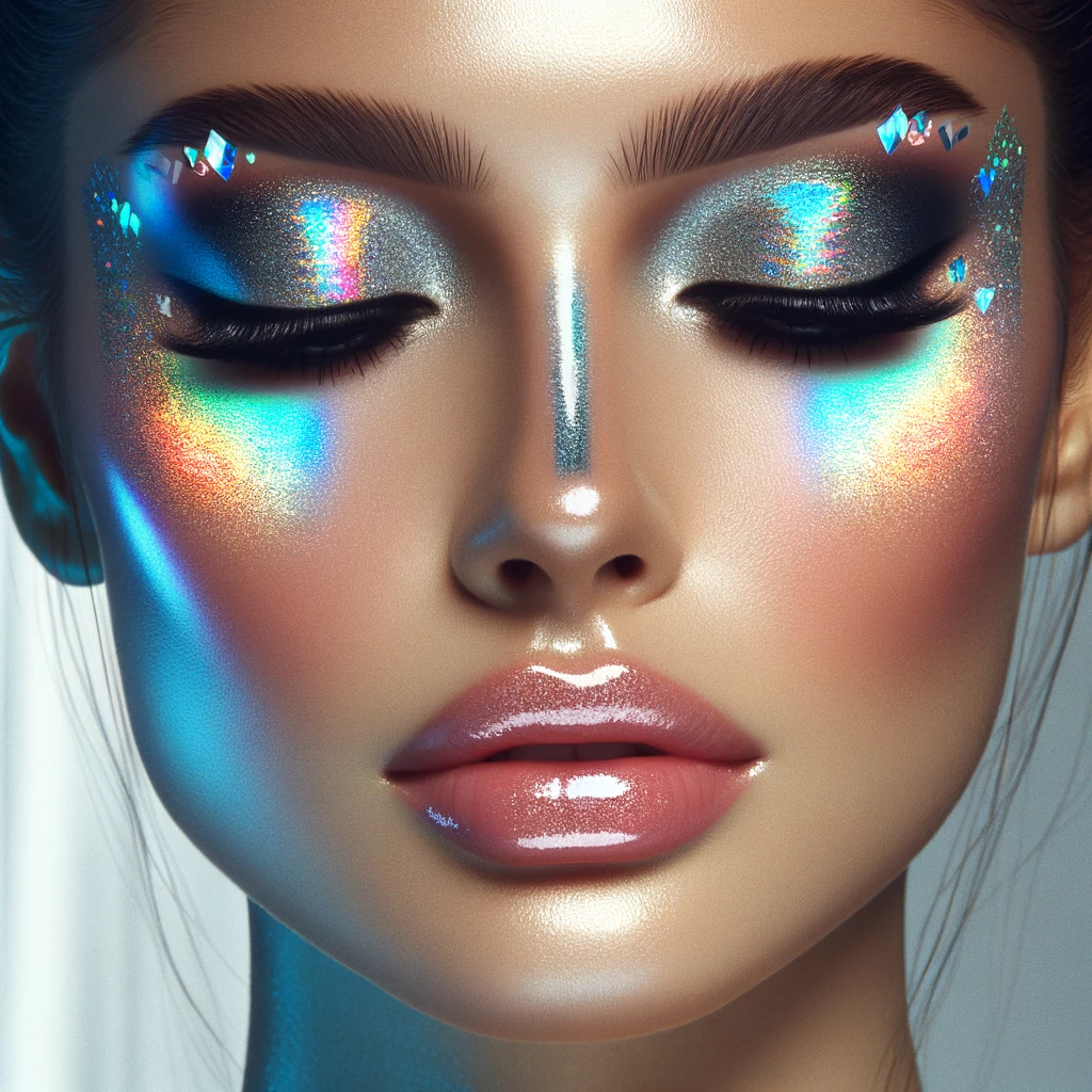 Maquillaje Holográfico, Holografisches Make-up